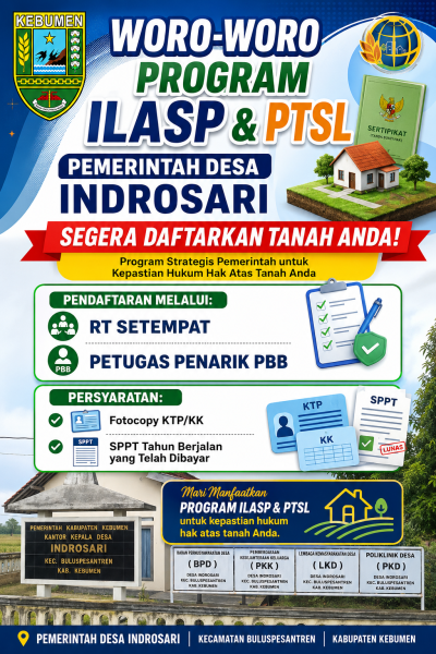 Mewujudkan Tertib Administrasi dan Kepastian Hukum Tanah bagi Warga Desa Indrosari